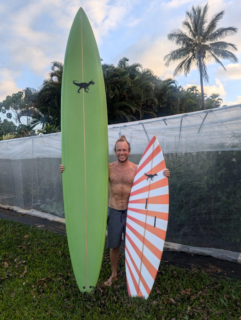 kauai_custom_surfboard_gun and towboard