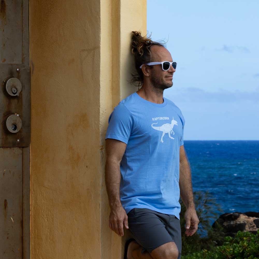 Kauai Surf Apparel, Blue Raptorcorn T-Shirt