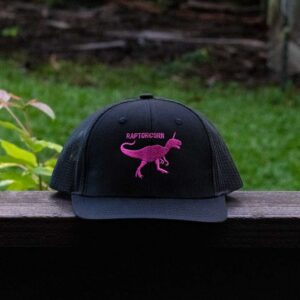 raptorcorn_black_pink_hat_snapback